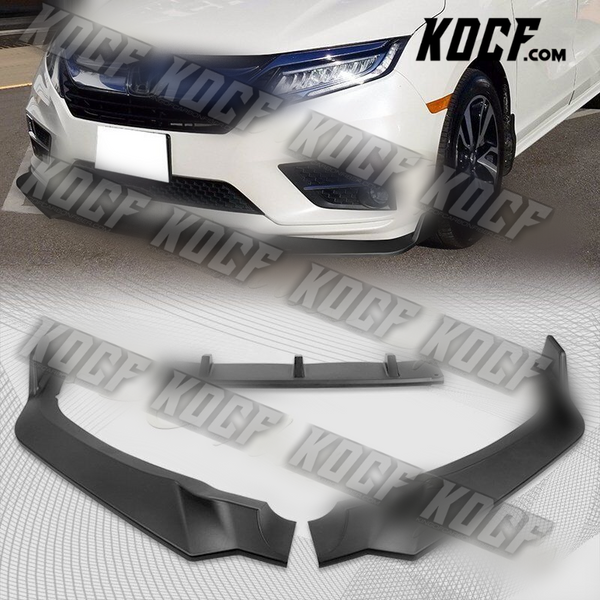 For 2018-2020 Honda Odyssey CK-Style Matt Black Front Bumper Body Spoiler Lip - KOCF.com - Car Parts