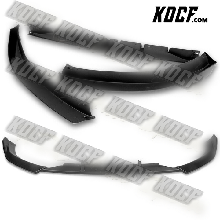 For 2008-2012 Audi A5/Quattro STP-Style Matt Black Front Bumper Body Spoiler Lip - KOCF.com - Car Parts