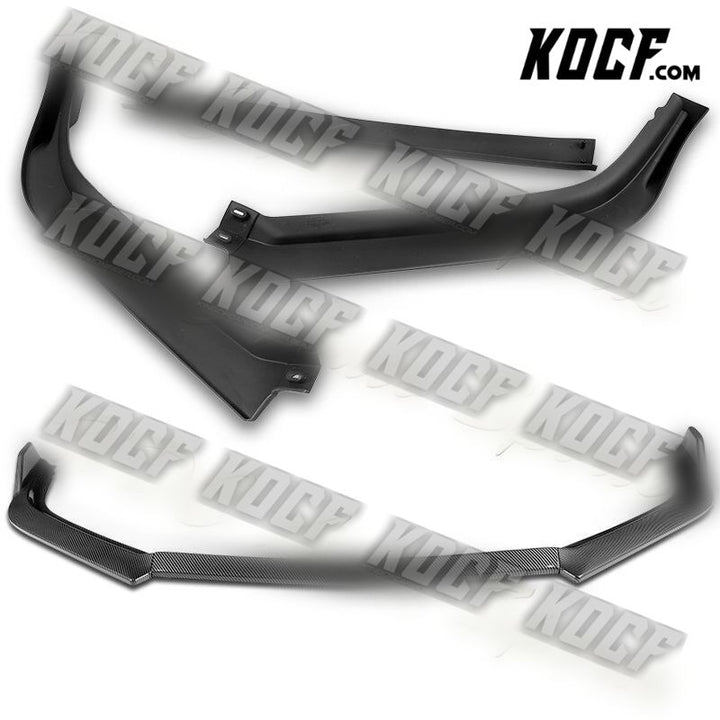 For 2013-2015 Honda Accord Sedan Carbon Look Front Bumper Splitter Spoiler Lip - KOCF.com - Car Parts