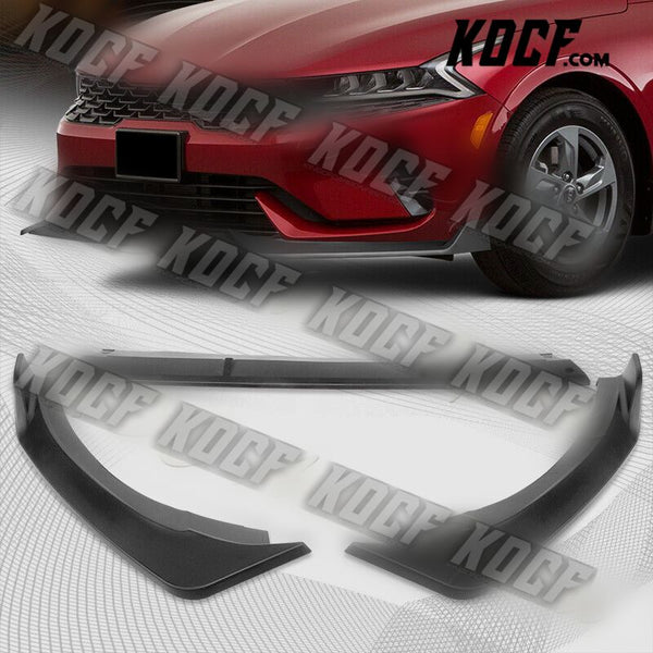 For 2021-2022 Kia Optima K5 Matt Black Front Bumper Body Splitter Spoiler Lip - KOCF.com - Car Parts