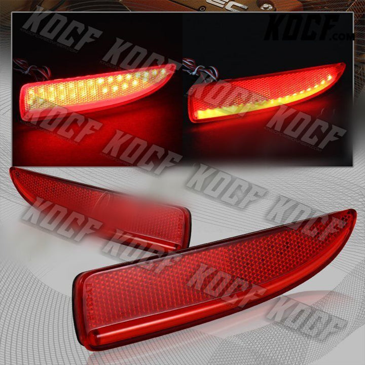 For 2006-2015 Mazda 5 Sedan DRL LED Rear Bumper Turn Signal Stop Brake Lights - KOCF.com - Car Parts