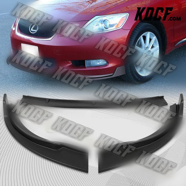 For 2006-2007 Lexus GS300 GS350 STP-Style Matt Black Front Bumper Spoiler Lip - KOCF.com - Car Parts