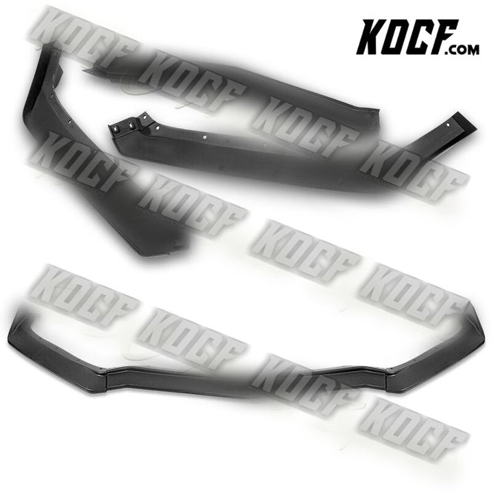 For 2020-2023 Chevy Corvette C8 5VM-Style Matt Black Front Bumper Spoiler Lip - KOCF.com - Car Parts