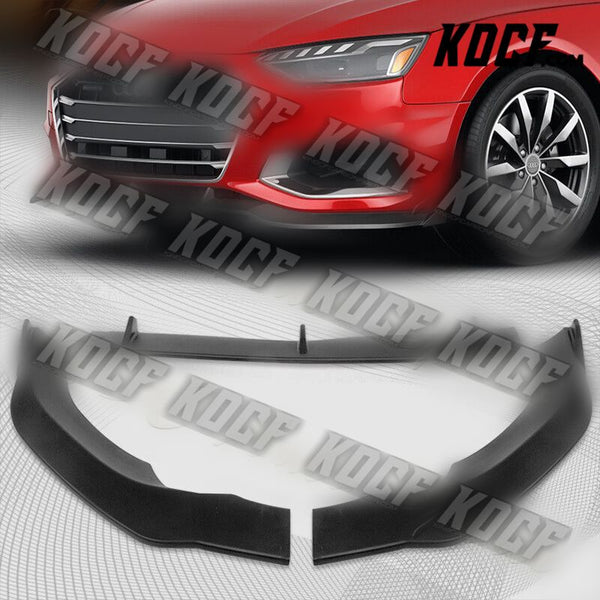 For 2020-2022 Audi A4L Quattro Matt Black Front Bumper Body Splitter Spoiler Lip - KOCF.com - Car Parts