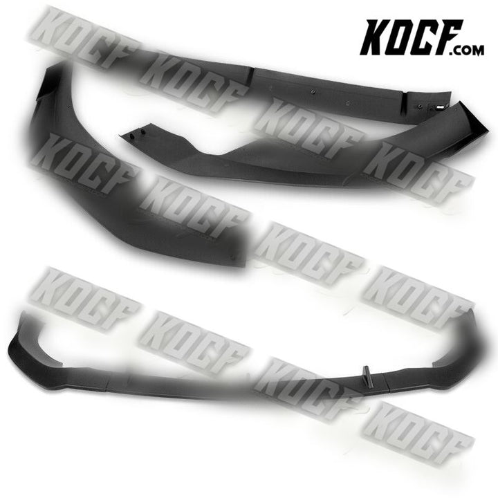 For 2020-2022 Audi A4L Quattro Matt Black Front Bumper Body Splitter Spoiler Lip - KOCF.com - Car Parts