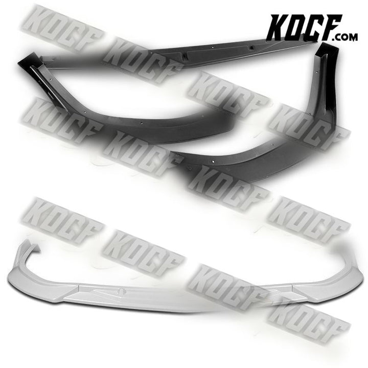 For 2020-2022 Hyundai Sonata CK-Style Painted White Front Bumper Spoiler Lip Kit - KOCF.com - Car Parts