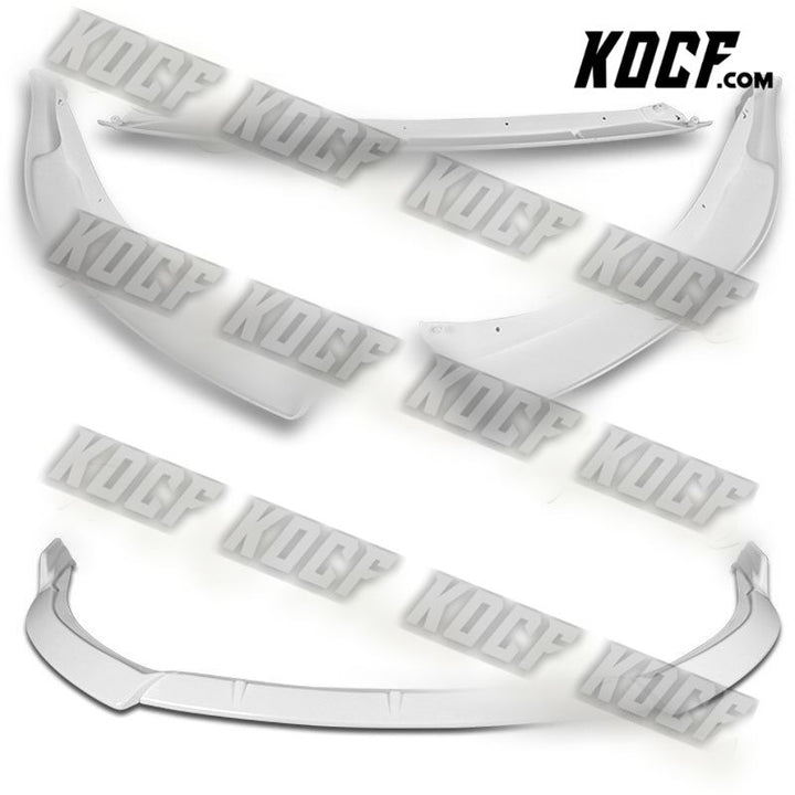 For 14-16 Toyota Corolla Base LE Painted White Front Bumper Splitter Spoiler Lip - KOCF.com - Car Parts