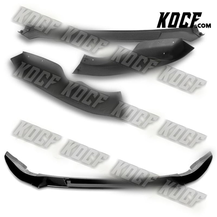 For 2009-2012 Nissan 370Z Z34 CT-Style Painted Black Front Bumper Spoiler Lip - KOCF.com - Car Parts