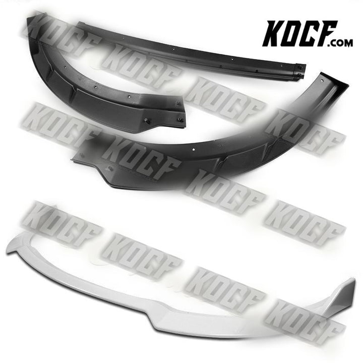 For 15-21 Dodge Charger RA-Style Painted White Front Bumper Splitter Spoiler Lip - KOCF.com - Car Parts