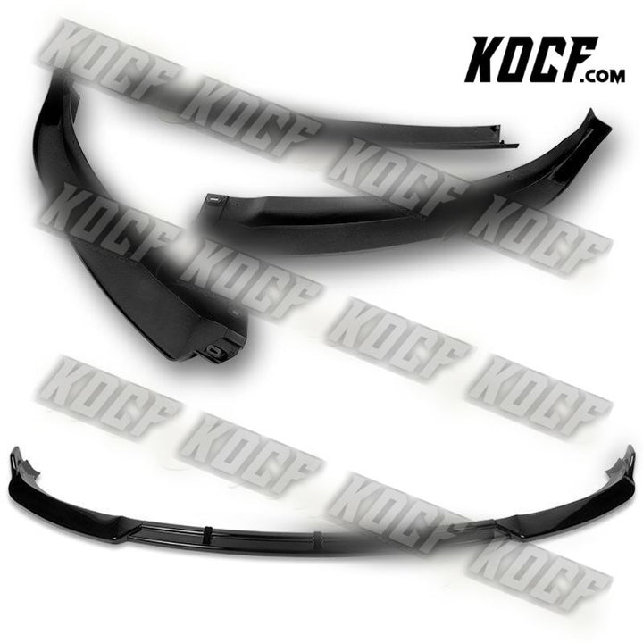 For 2012-2016 Tesla Model S V2 Painted Black Front Bumper Splitter Spoiler Lip - KOCF.com - Car Parts