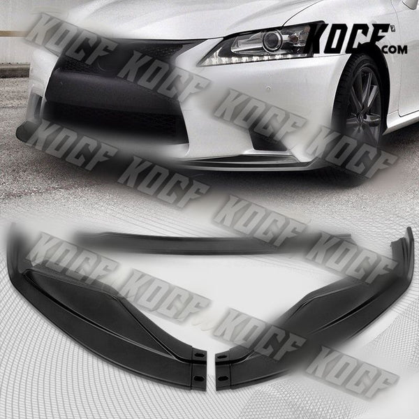 For 2013-2015 Lexus GS350 GS450h F-Sport Black Front Bumper Splitter Spoiler Lip - KOCF.com - Car Parts