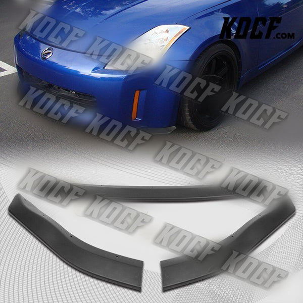 For 03-05 Nissan 350Z Z33 CT-Style Matt Black Front Bumper Splitter Spoiler Lip - KOCF.com - Car Parts