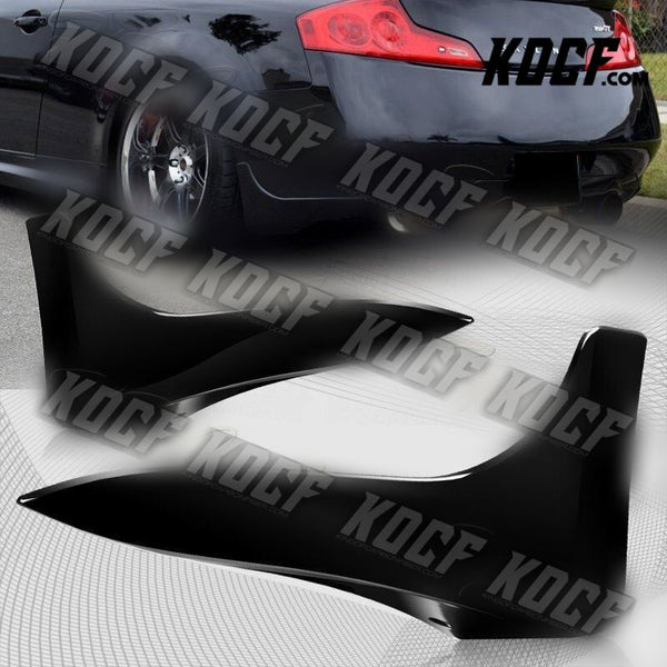 For 03-06 Infiniti G35 Coupe Painted BLK Rear Bumper Lip Mud Guards Polyurethane - KOCF.com - Car Parts