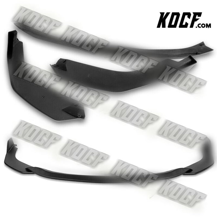 For 2019-2022 Toyota Corolla SE Hatchback TS-Style Matt Black Front Bumper Lip - KOCF.com - Car Parts