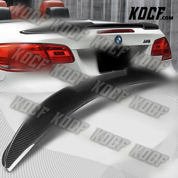 For 2007-2013 BMW 3-Series E93 Convertible V-Style Carbon Fiber Trunk Spoiler - KOCF.com - Car Parts