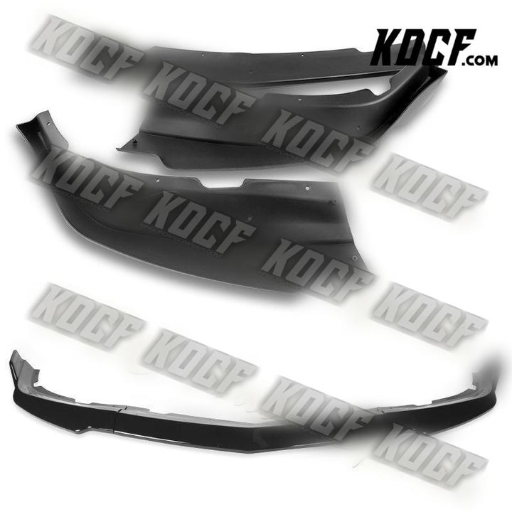 For 11-14 Dodge Charger STP-Style Painted BLK Front Bumper Splitter Spoiler Lip - KOCF.com - Car Parts