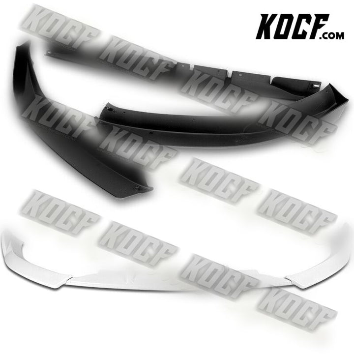 For 2008-2012 Audi A5/Quattro STP-Style Painted White Front Bumper Spoiler Lip - KOCF.com - Car Parts