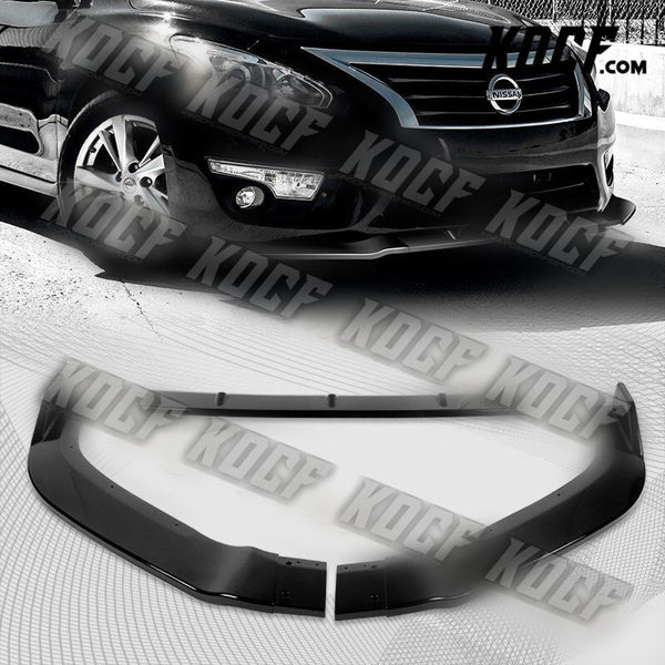 For 13-15 Nissan Altima Sedan Painted Black Front Bumper Splitter Spoiler Lip - KOCF.com - Car Parts