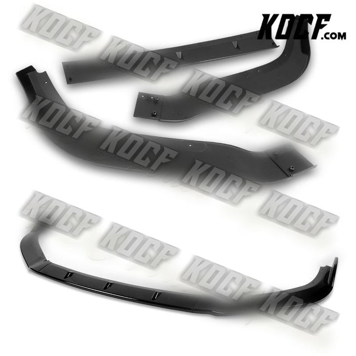 For 13-15 Nissan Altima Sedan Painted Black Front Bumper Splitter Spoiler Lip - KOCF.com - Car Parts