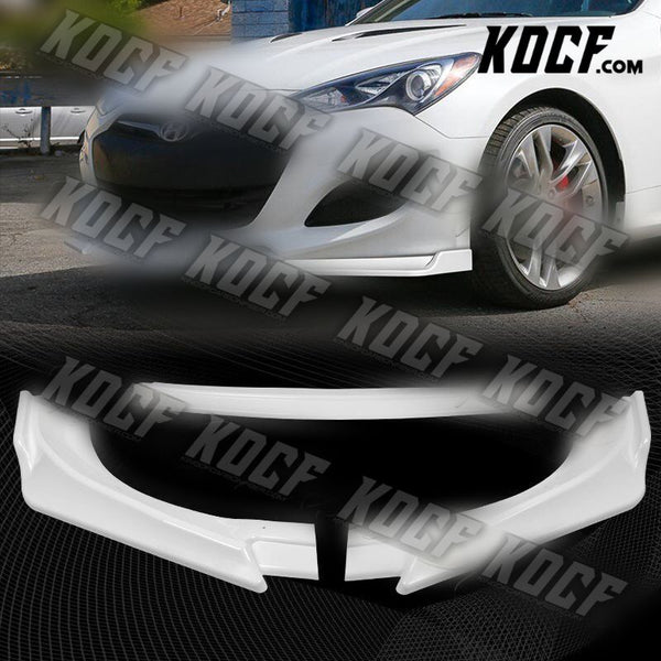 For 2013-2016 Hyundai Genesis Coupe Painted White KS-Style Front Bumper Body Lip - KOCF.com - Car Parts