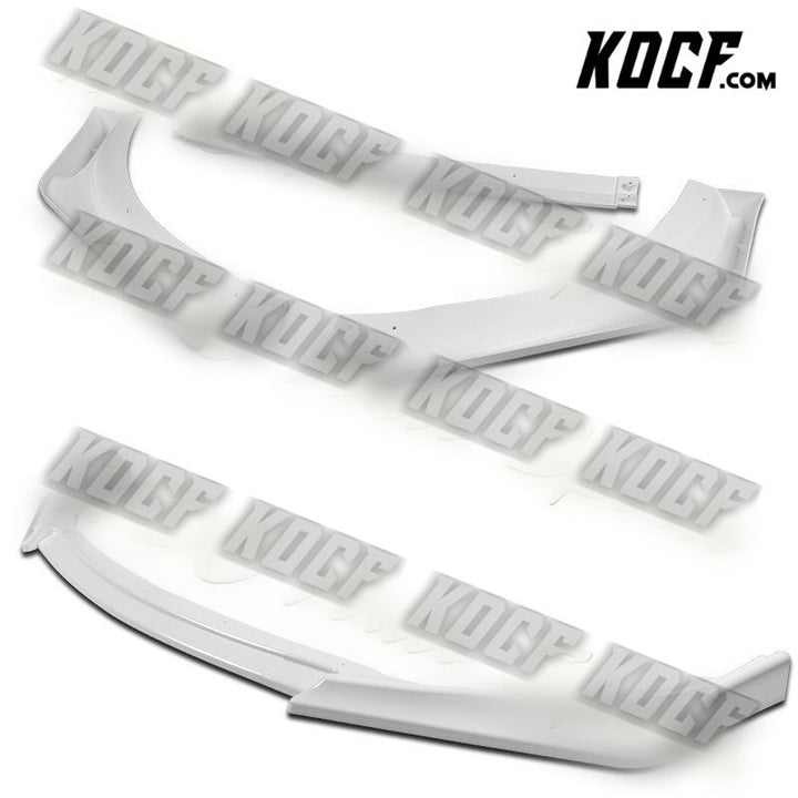 For 2013-2016 Hyundai Genesis Coupe Painted White KS-Style Front Bumper Body Lip - KOCF.com - Car Parts