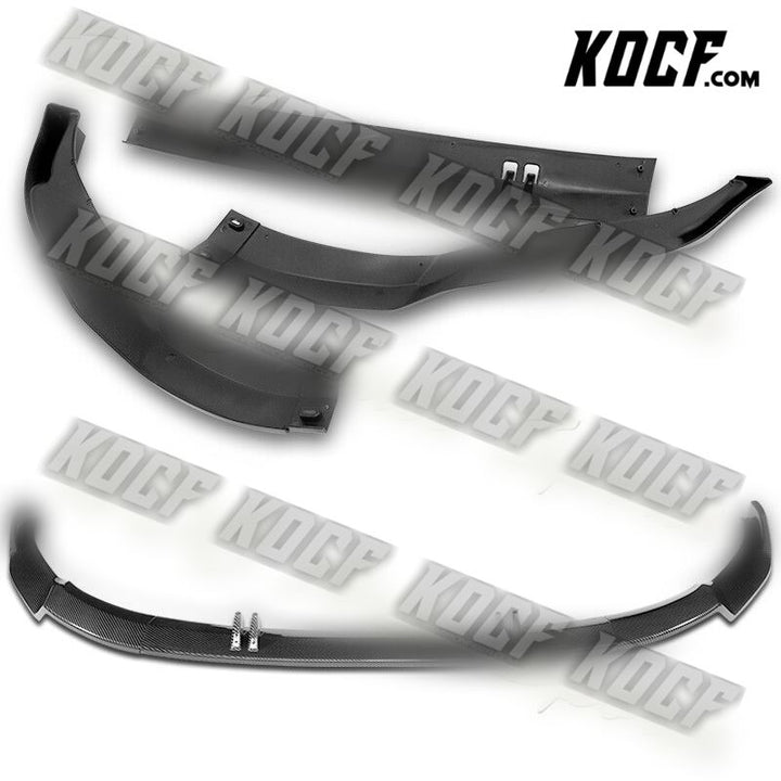 For 2022-2023 Audi A3 Sedan STP-Style Carbon Painted Front Bumper Spoiler Lip - KOCF.com - Car Parts