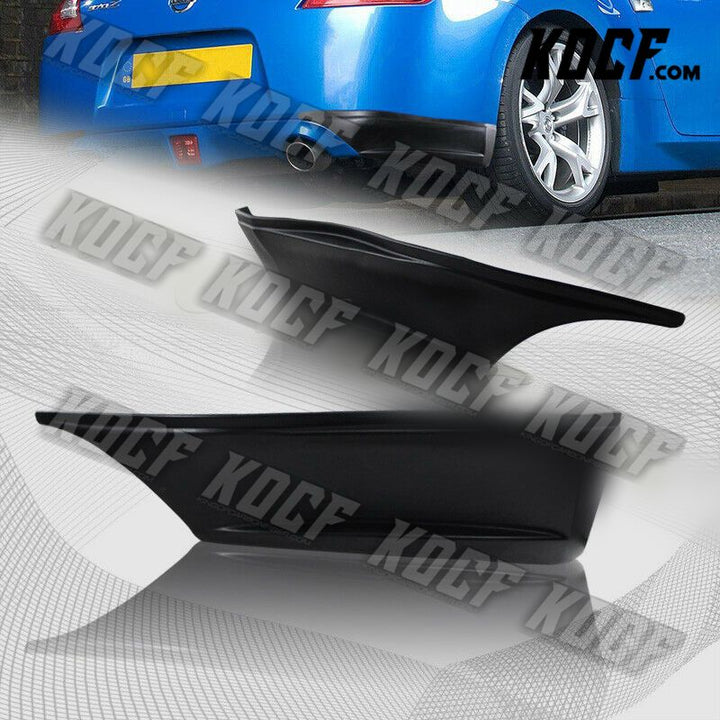 For 2009-2019 Nissan 370Z Rear Bumper Lip Aprons Spat SS-Style Polyurethane 2PCS - KOCF.com - Car Parts