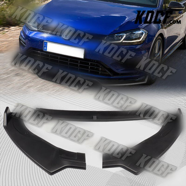 For 14-20 Volkswagen Golf GTI MK7 Black JDM Front Bumper Splitter Spoiler Lip - KOCF.com - Car Parts