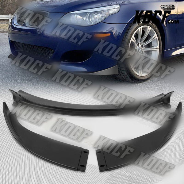 For 2006-2010 BMW E60 M5 H-Style Matt Black Front Bumper Splitter Spoiler Lip - KOCF.com - Car Parts