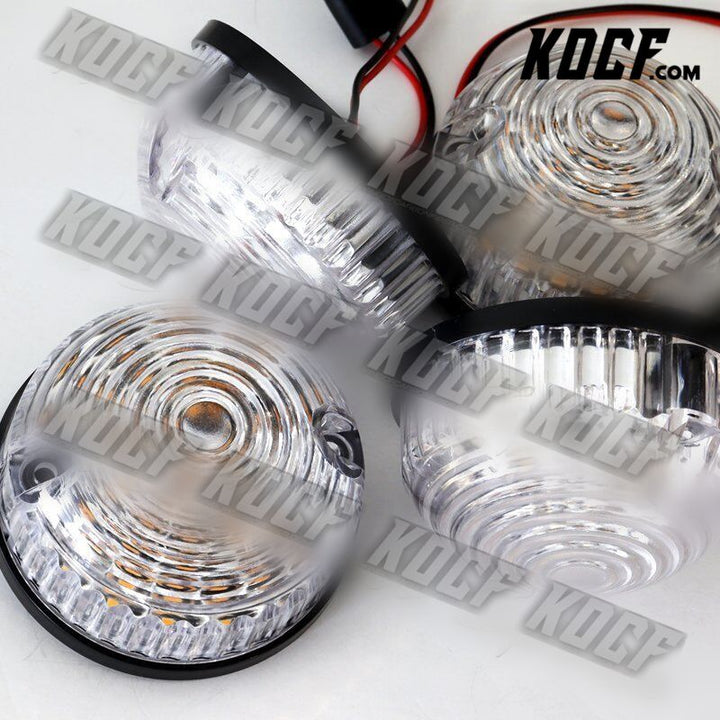 For 90-16 Land Rover Defender Clear Complete LED Upgrade Kits Indicator Lights - KOCF.com - Car Parts