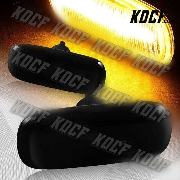 For Audi A3 A4 A6 S4 S6 Smoke Lens Amber LED Turn Signal Side Marker Light Lamp - KOCF.com - Car Parts