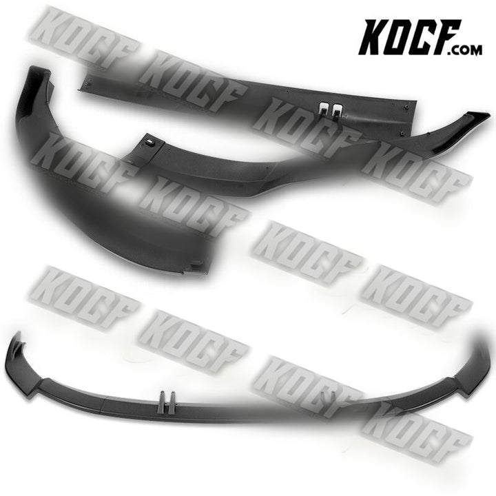 For 2022-2023 Audi A3 Sedan STP-Style Matt Black Front Bumper Body Spoiler Lip - KOCF.com - Car Parts