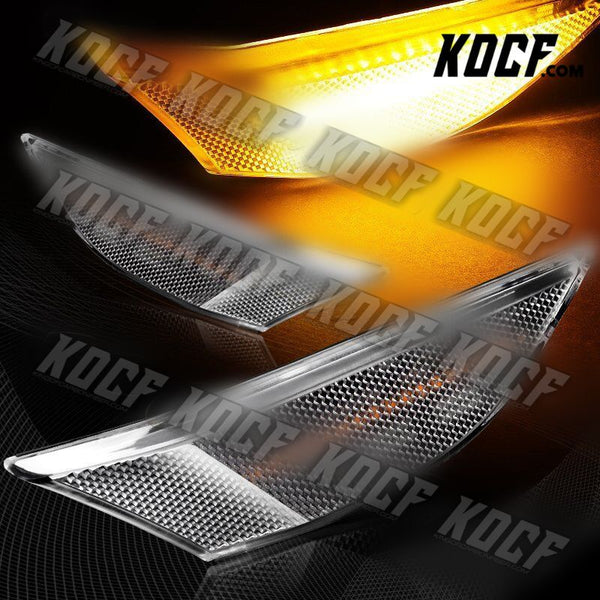 For Porsche 911 Carrera/Boxster/Cayman Clear Lens Amber LED Side Marker Lights - KOCF.com - Car Parts