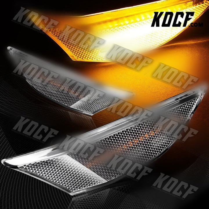 For Porsche 911 Carrera/Boxster/Cayman Clear Lens Amber LED Side Marker Lights - KOCF.com - Car Parts