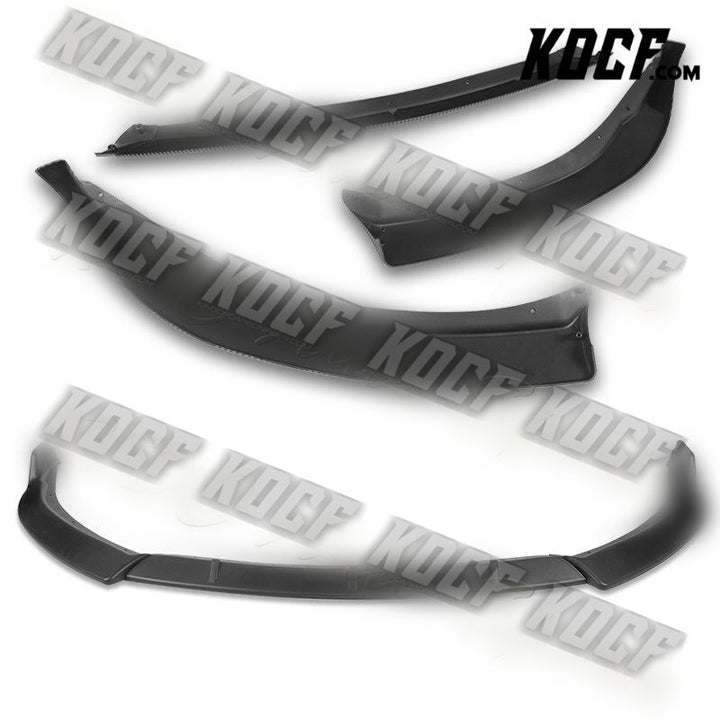 For 14-16 Toyota Corolla Base L/LE Matt Black Front Bumper Splitter Spoiler Lip - KOCF.com - Car Parts