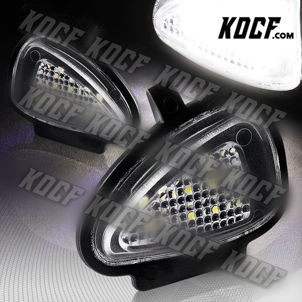 For 2010-2014 Volkswagen Golf GTi MK6 White LED Under Side Mirror Puddle Lights - KOCF.com - Car Parts