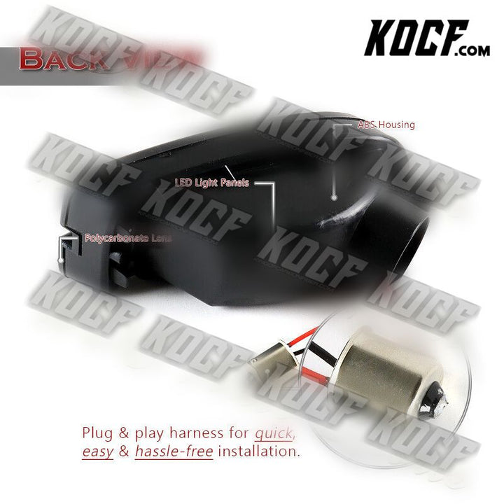 For 1999-2001 Subaru Impreza 2.5RS Smoke Len LED Front Bumper Turn Signal Lights - KOCF.com - Car Parts