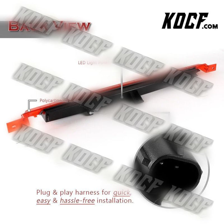 For 2015-2020 Volkswagen E-Golf R GTi High Mount LED Red Lens Third Brake Light - KOCF.com - Car Parts