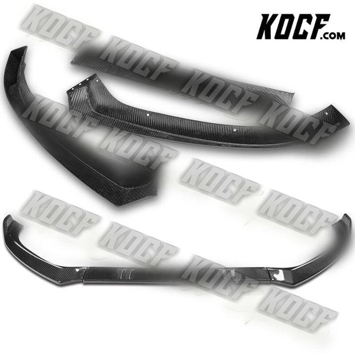 For 2013-2016 Audi A4 Quattro Carbon Fiber Front Bumper Splitter Spoiler Lip - KOCF.com - Car Parts