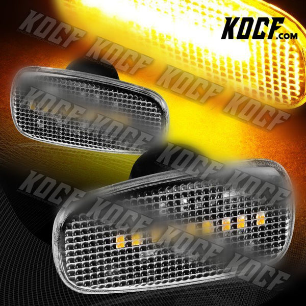 For 2001-2005 Lexus IS300 Clear Lens Amber LED Signal Side Marker Lights Lamps - KOCF.com - Car Parts