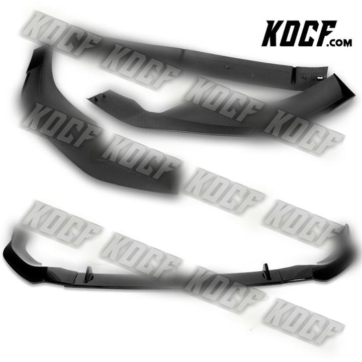 For 2020-2022 Audi A4L Quattro Painted Black Front Bumper Splitter Spoiler Lip - KOCF.com - Car Parts