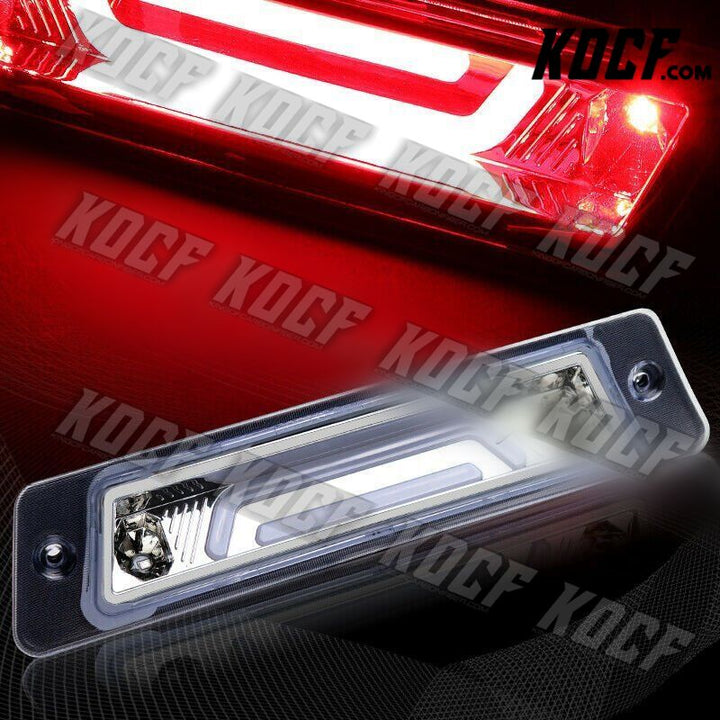 For 1987-1993 Ford Mustang Chrome LED BAR 3RD Third Brake Stop Tail Light Lamp - KOCF.com - Car Parts