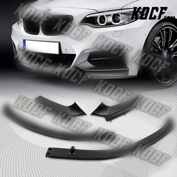 For 2014-2021 BMW 2-Series F22 F23 M-Sport Front Bumper Splitter Spoiler Lip 4pc - KOCF.com - Car Parts