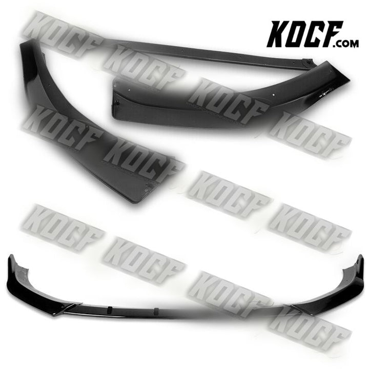 For 2014-2016 Audi A3 Painted Black Sport Front Bumper Body Splitter Spoiler Lip - KOCF.com - Car Parts