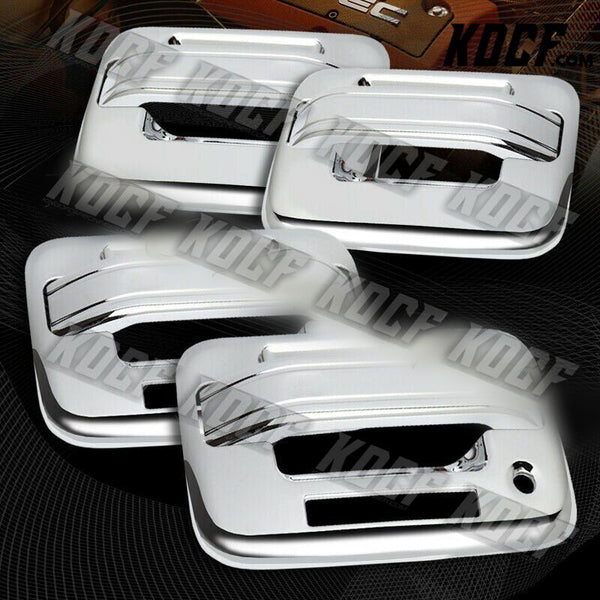 For 04-14 Ford F-150 F150 4DR Mirror Chrome Door Handle Cover Keypad Hole Kit - KOCF.com - Car Parts