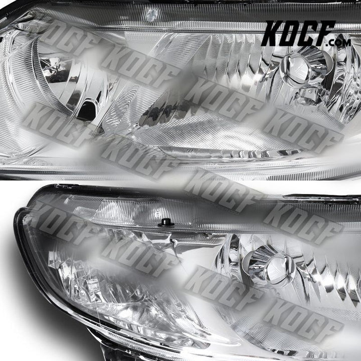 For 2006-2011 Honda Civic 4DR/Sedan Chrome Housing Headlights W/Clear Reflector - KOCF.com - Car Parts