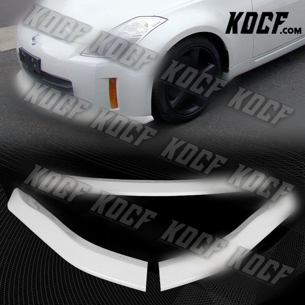 For 03-05 Nissan 350Z Z33 CT-Style Painted WH Front Bumper Splitter Spoiler Lip - KOCF.com - Car Parts