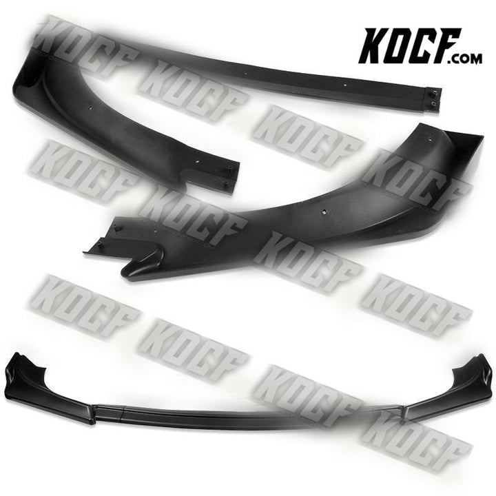 For 13-16 Hyundai Genesis Coupe Matt Black KS-Style Front Bumper Spoiler Lip Kit - KOCF.com - Car Parts