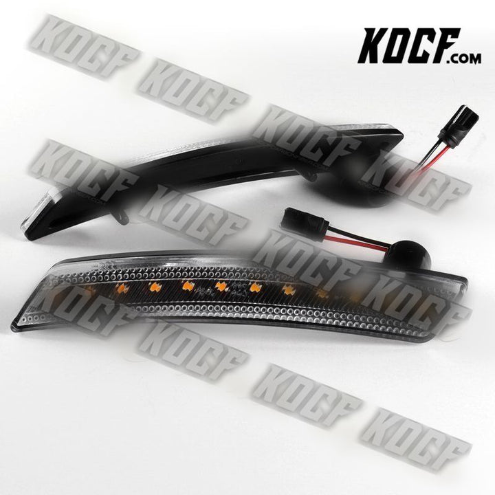 For 2007-2015 Mini Cooper Amber LED Clear Front Fender Side Marker Lights 2pcs - KOCF.com - Car Parts