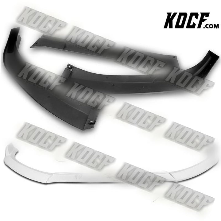 For 2017-2018 Audi A4 B9 STP-Sty Painted White Front Bumper Splitter Spoiler Lip - KOCF.com - Car Parts